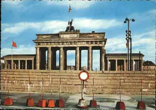 Brandenburgertor Berlin Mauer Kat. Gebude und Architektur