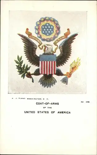 Heraldik Coat of Arms United States of America Kat. Heraldik