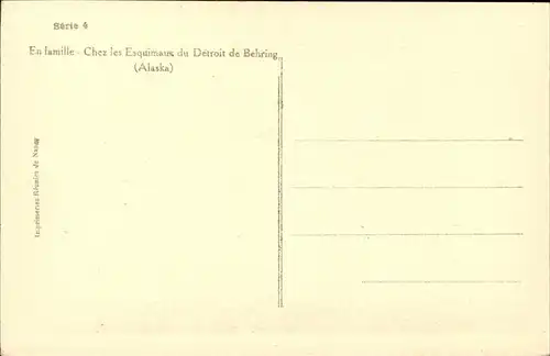 Typen Eskimos Detroit de Behring Alaska Kat. Typen