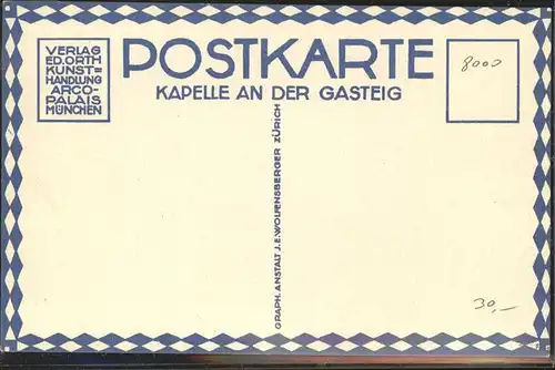 Schlatter E.E. Kapelle an der Gasteig Muenchen Kat. Kuenstler