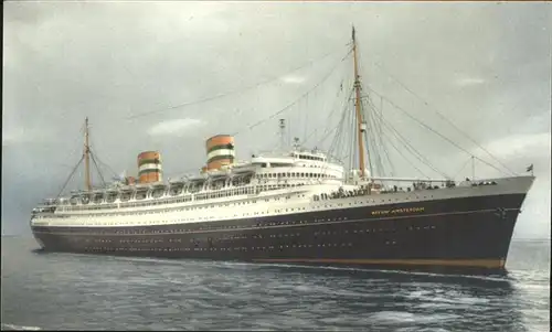 Dampfer Oceanliner S.S. Nieuw Amsterdam Holland America Line Kat. Schiffe