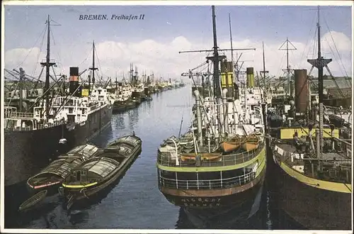 Segelschiffe Bremen Freihafen II Kat. Schiffe