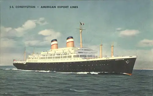 Dampfer Oceanliner S.S. Constitution American Export Lines Kat. Schiffe