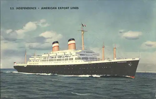 Dampfer Oceanliner S.S. Independence American Export Lines Kat. Schiffe