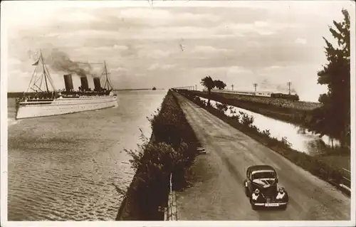 Dampfer Oceanliner Oldtimer aegypten Suez Canal Port Said Kat. Schiffe