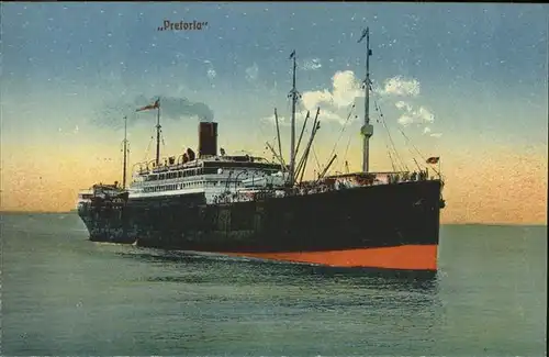 Dampfer Oceanliner Pretoria Verlag A.N.H. Kat. Schiffe