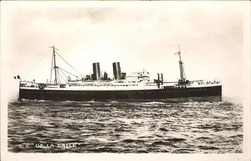 Dampfer Oceanliner S.S. De La Salle  Kat. Schiffe