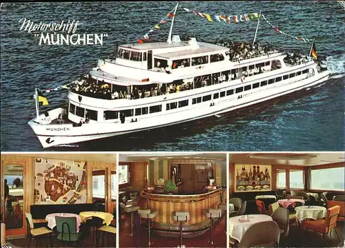 Motorboote Bodensee Motorschiff Muenchen Kat. Schiffe