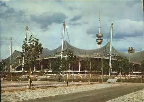 Olympia Olympastadion Olympiaturm Muenchen Kat. Sport