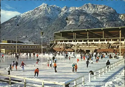 wz77299 Schlittschuhlaufen Eislaufen Olympia-Eisstadion Garmisch-Partenkirchen Kategorie. Sport Alte Ansichtskarten