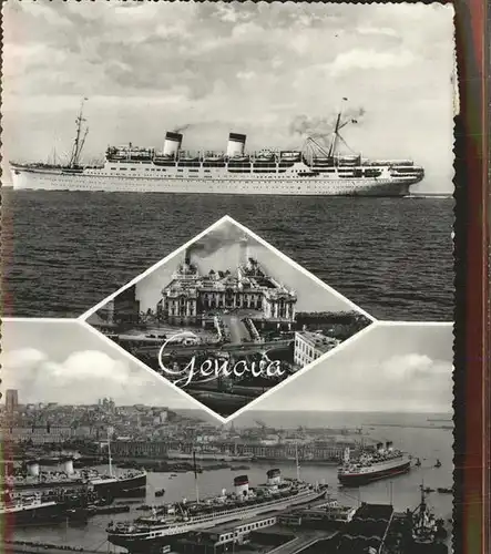Dampfer Oceanliner Genova Kat. Schiffe