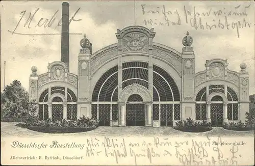 Ausstellung Industrie Gewerbe Kunst Duesseldorf 1902 Maschinenhalle  Kat. Expositions