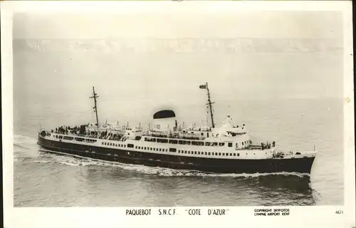 Dampfer Oceanliner S.N.C.F. Cote D Azur  Kat. Schiffe