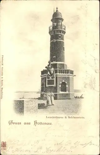 Leuchtturm Lighthouse Holtenau Schlussstein Kat. Gebaeude