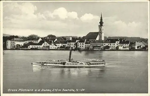 Dampfer Seitenrad Gross Poechlarn  Kat. Schiffe