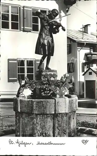 Mozart Wolfgang Amadeus St. Gilgen Mozartbrunnen / Komponist /