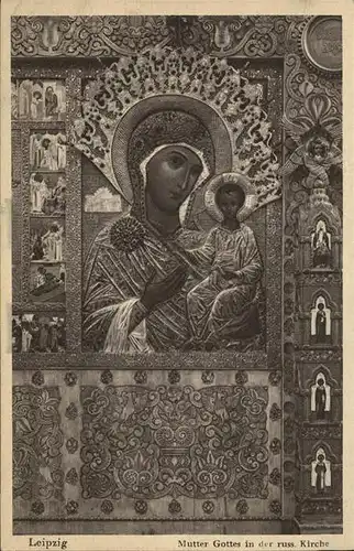 wz84948 Russische Kirche Kapelle Mutter Gottes Leipzig Kategorie. Gebaeude Alte Ansichtskarten