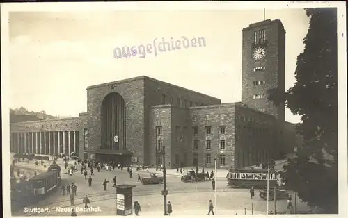 Strassenbahn Stuttgart Neuer Bahnhof Kat. Bahnen