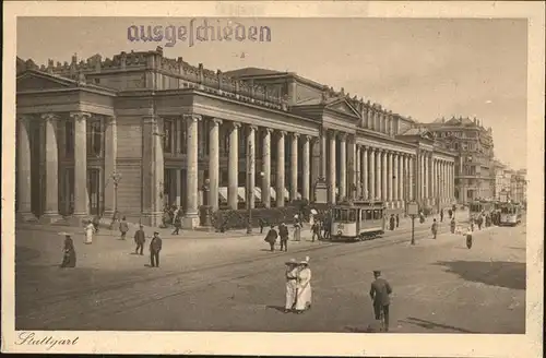 Strassenbahn Stuttgart Koenigsbau Kat. Bahnen