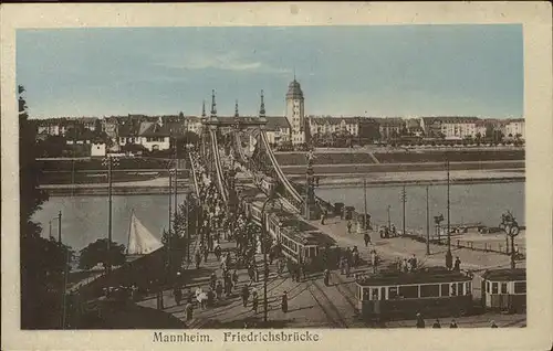 Strassenbahn Friedrichsbruecke Mannheim Kat. Bahnen