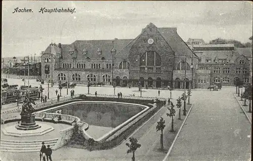 Bahnhof Hauptbahnhof Aachen Strassenbahn Kat. Eisenbahn