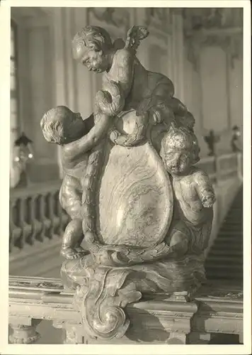 Skulpturen Engel Wuerzburg Residenz Treppenhaus Peter Wagner Kat. Skulpturen