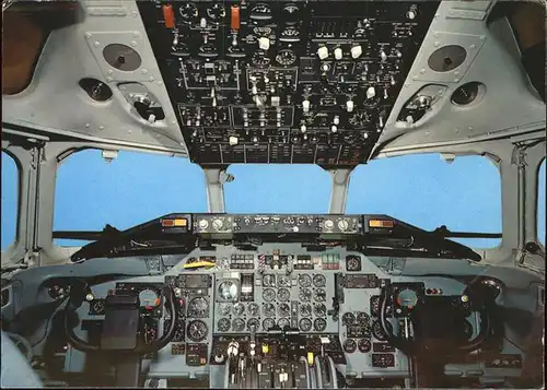 Flugzeuge Zivil Cockpit Swissaier DC 9 / Flug /