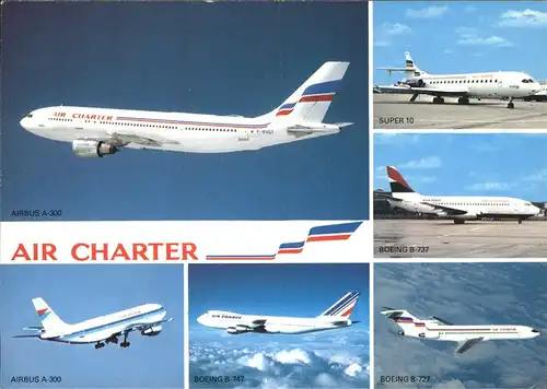 Flugzeuge Zivil Air Charter Airbus A 300 Boeing B 727 / Flug /