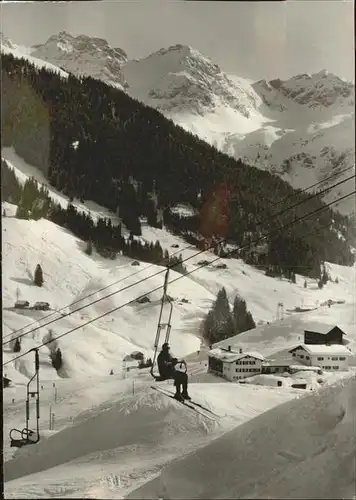 Sessellift Kleinwalsertal Skiegebiet Kat. Bahnen