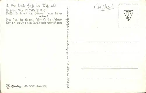 Tell Wilhelm Nr. 3908 Serie 158 Kuessnacht Kat. Persoenlichkeiten