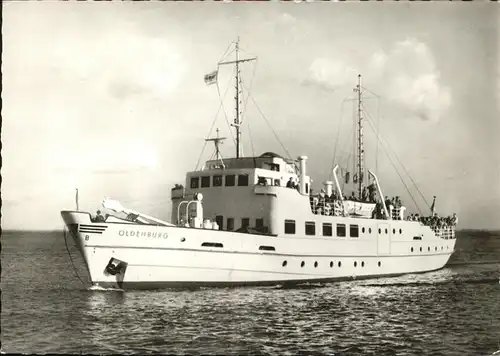 Dampfer Binnenschifffahrt MS Oldenburg Nordseebad Wangerooge Kat. Schiffe