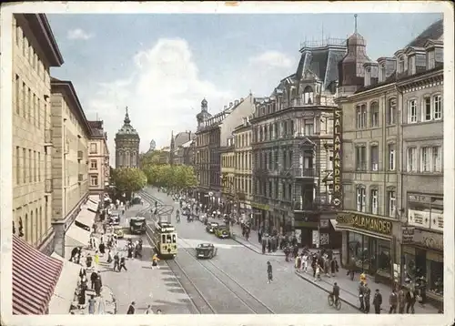 Strassenbahn Mannheim Planken Kat. Bahnen