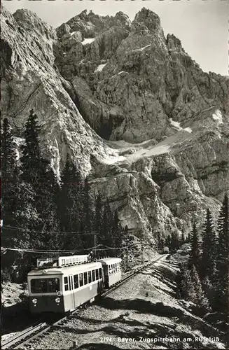 Zugspitzbahn Riffelriss Bayern  Kat. Eisenbahn