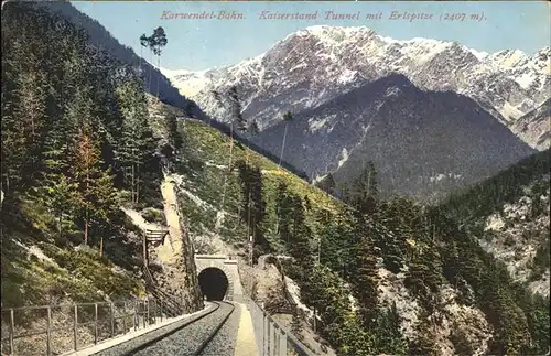 Bahnen Karwendel Bahn Kaiserstand Tunnel Erlspitze Kat. Bahnen