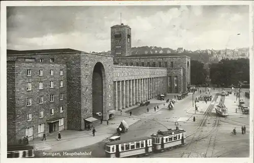 Strassenbahn Stuttgart Hauptbahnhof Kat. Strassenbahn