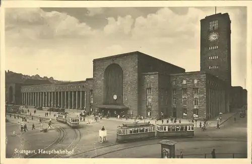 Strassenbahn Stuttgart Hauptbahnhof Kat. Strassenbahn