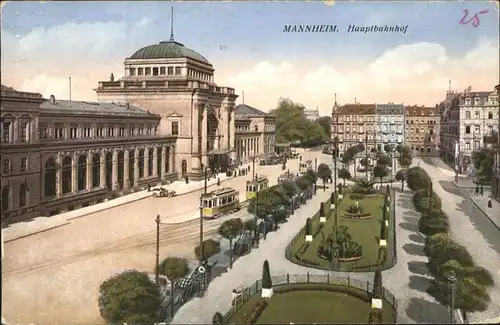 Strassenbahn Mannheim Hauptbahnhof Kat. Strassenbahn