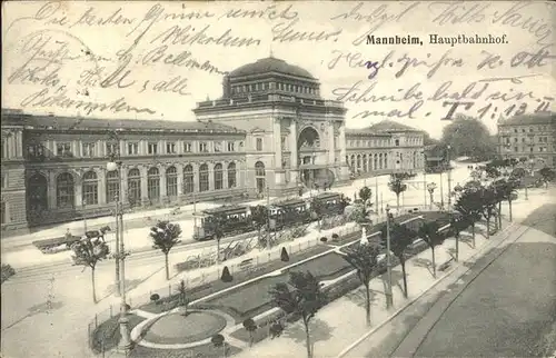 Strassenbahn Mannheim Hauptbahnhof Kat. Strassenbahn