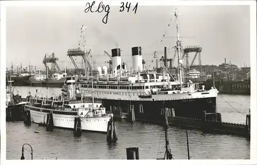 Dampfer Oceanliner Hamburg Hafen Schoening 341 Kat. Schiffe