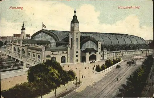 Bahnhof Hamburg  Kat. Eisenbahn