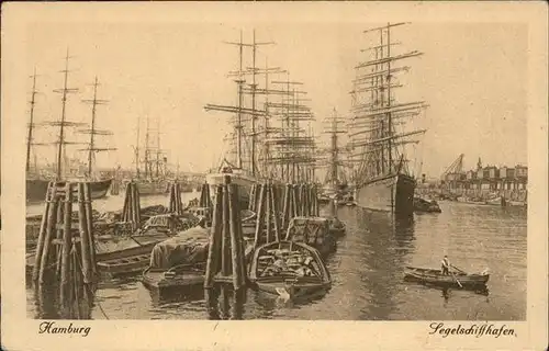 Segelschiffe Hafen Hamburg Kat. Schiffe