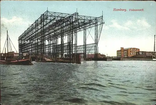 Werftbau Hamburg Vulcanwerft Kat. Schiffe