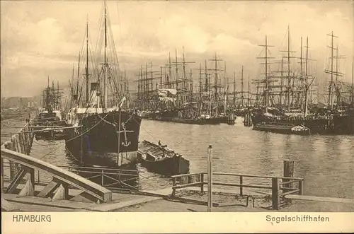 Segelschiffe Hafen Hamburg Kat. Schiffe
