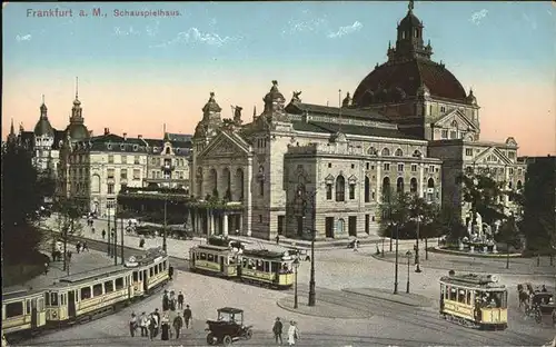 Strassenbahn Frankfurt am Main Schauspielhaus Kat. Strassenbahn