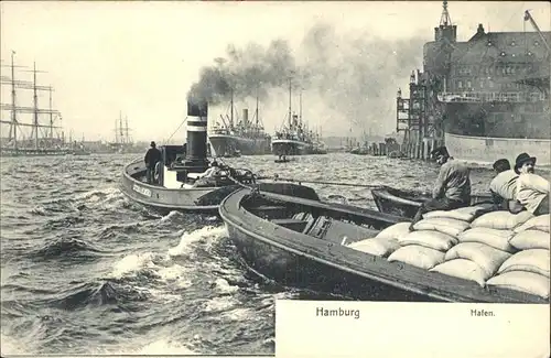 Frachter Binnenschifffahrt Hamburg Hafen Kat. Schiffe