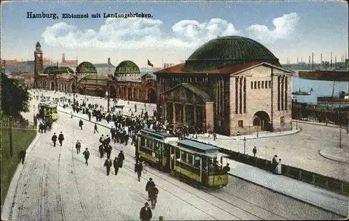 Strassenbahn Hamburg Steinwaerder Elbtunnel Landungsbruecken Kat. Strassenbahn