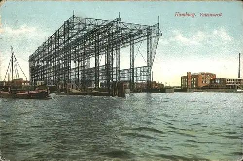 Werftbau Hamburg Vulcanwerft Kat. Schiffe