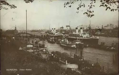 Dampfer Oceanliner Hamburg Jonas Hafen Kat. Schiffe