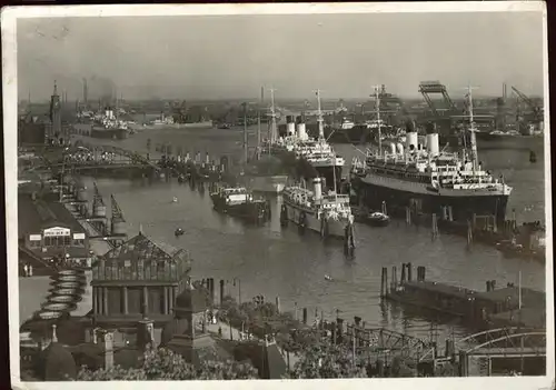 Dampfer Oceanliner Hamburg Hafen Sued Schiffe Kat. Schiffe