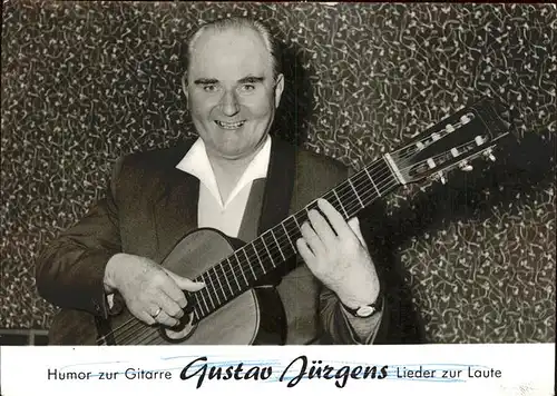 Musikanten Gustav Juergens Gitarre Humor  Kat. Musik